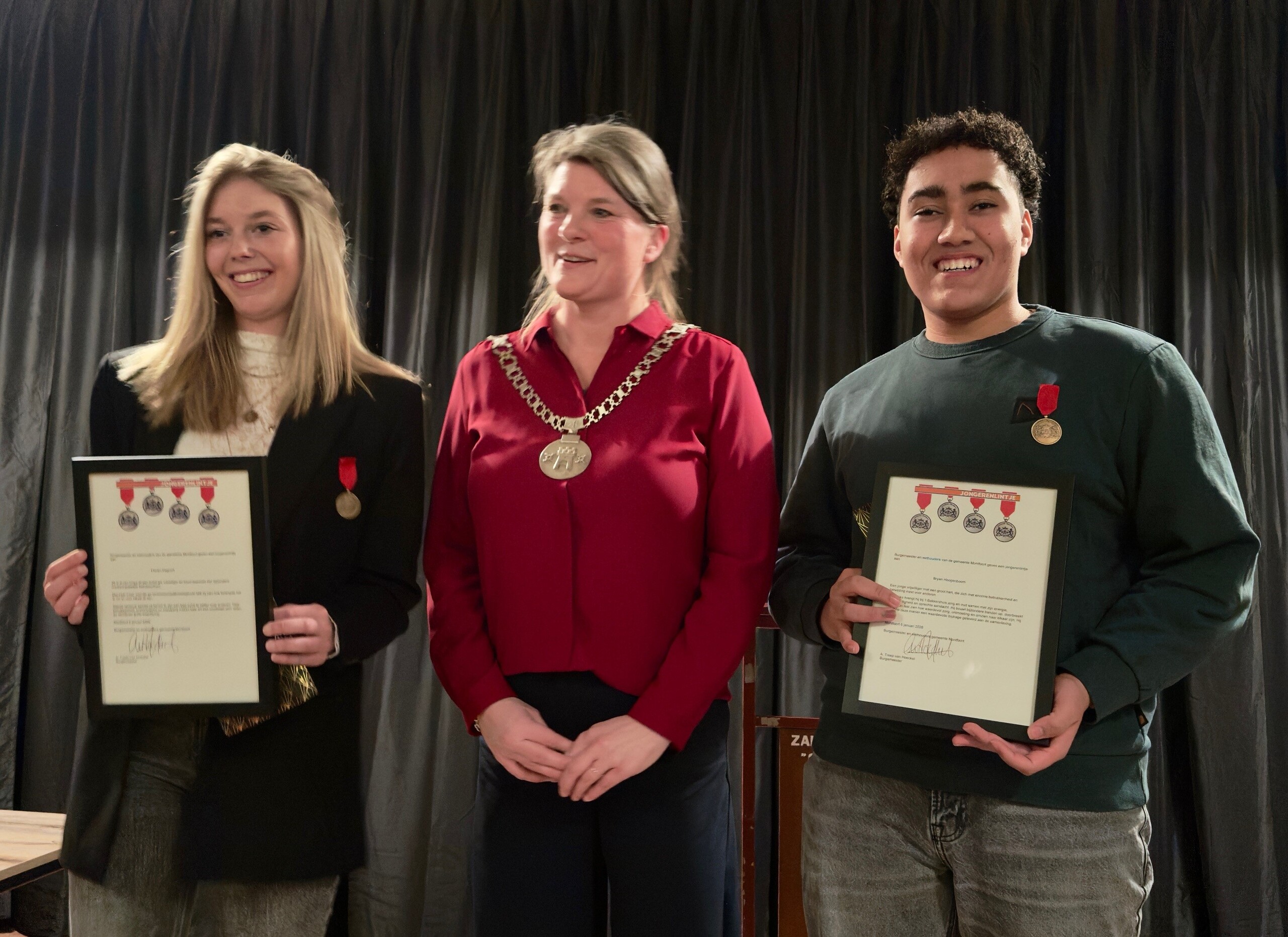 Uitreiking jongerenlintje