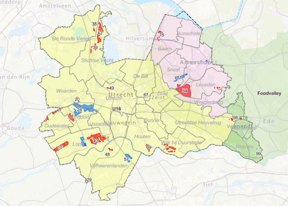 Provincie Utrecht kansrijke gebieden voor windenergie