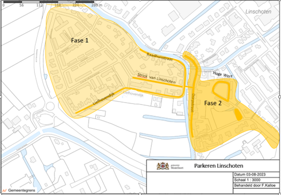 Deelgebieden parkeren Linschoten