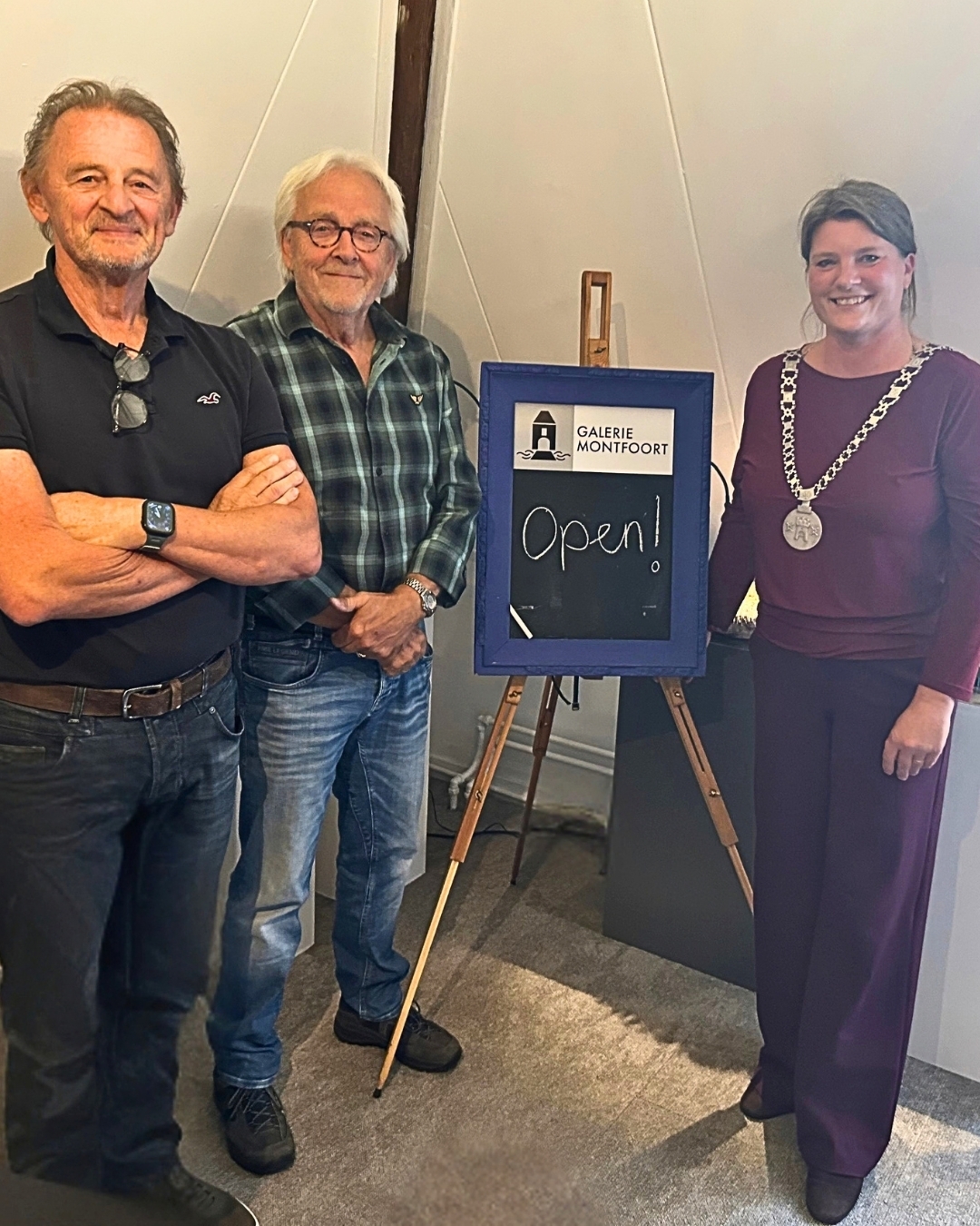 Opening Galerie Montfoort met burgemeester